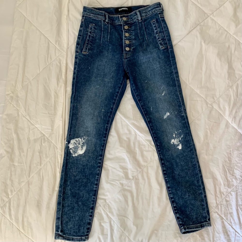 Express High-Rise Ankle Legging Jeans